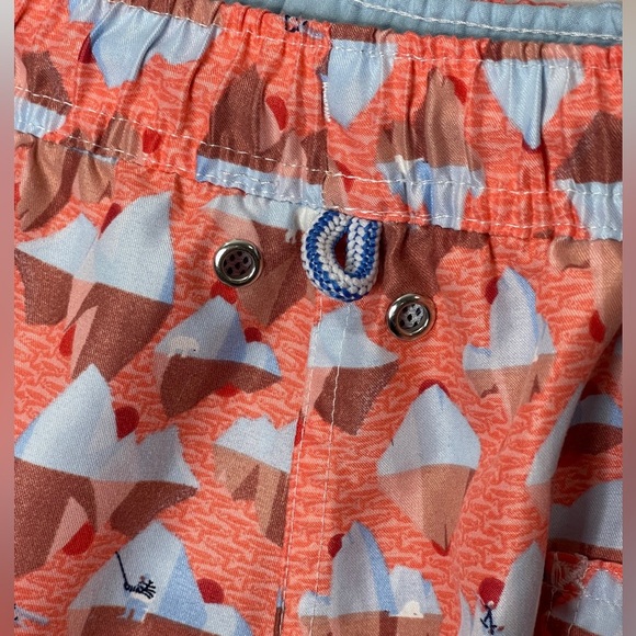 Peter Millar Men's Shorts Trunks Lined Seaside Collection Polar Bear Print Large - Picture 6 of 6